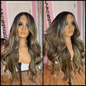 Human Hair Blended Lace Front Wig